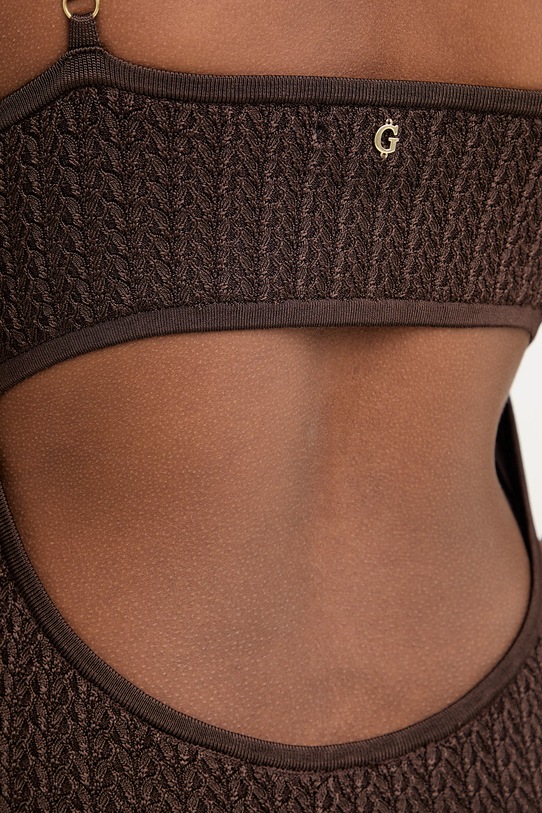 Guess šaty JEN W6GKAA.Z0783 hnedá