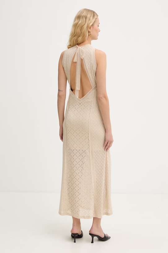 Odzież Guess sukienka NEW LIZA W6GKAS.K4219 beżowy