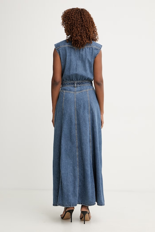 Oblečení Guess šaty džínové RUGIADA W6GK09.D0694 námořnická modř