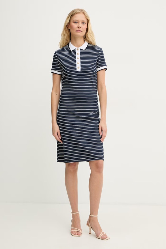 Guess sukienka z wiskozy ALPHONSINE granatowy W6GK14.K2948