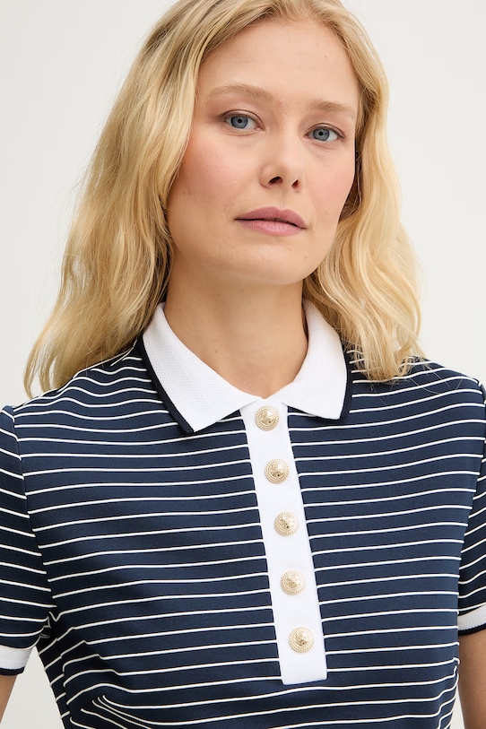 Guess sukienka z wiskozy ALPHONSINE granatowy W6GK14.K2948