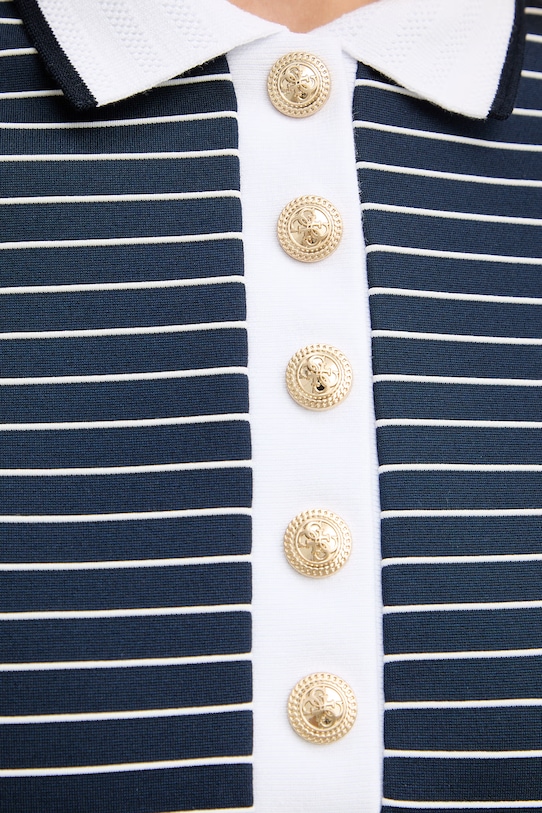 Guess sukienka z wiskozy ALPHONSINE W6GK14.K2948 granatowy