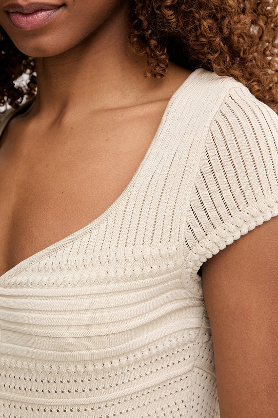 Guess priliehavé šaty MICHELLE W6GK21.Z0603 béžová