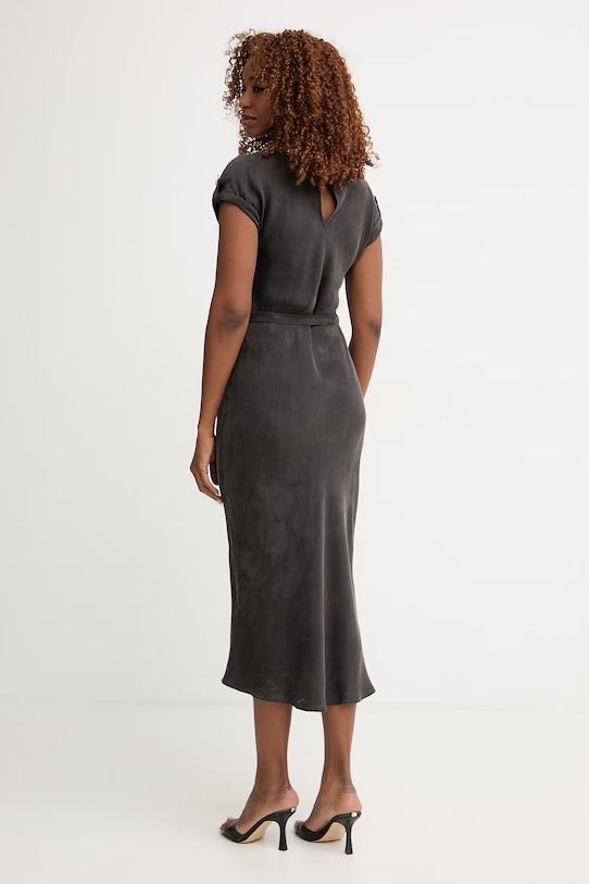 Дрехи Guess рокля от вискоза DALIA W6GK50.W1950 черен