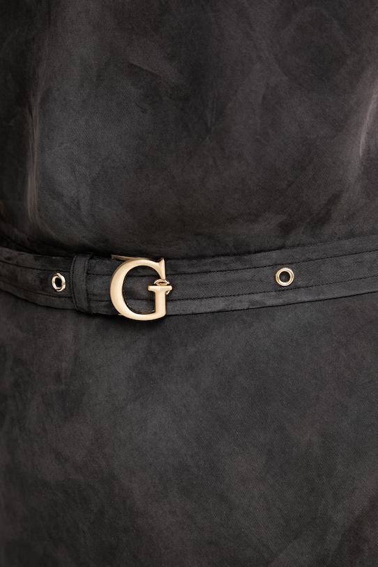 Guess рокля от вискоза DALIA W6GK50.W1950 черен