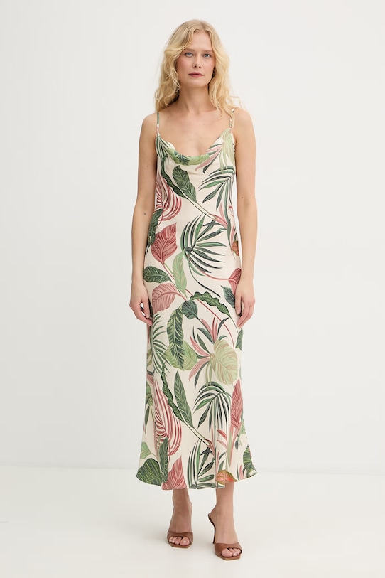 Guess Vestito lingerie con viscosa AKILINA verde W6GK94.W2266