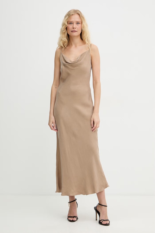 Guess vestito lingerie con viscosa AKILINA beige W6GK94.W2266