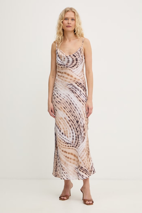 Îmbrăcăminte Guess rochie lenjerie intimă cu vâscoză AKILINA W6GK94.W2266 bej