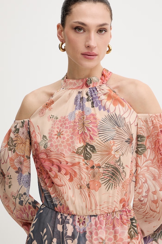 Guess sukienka pomarańczowy W6GK05.W1577