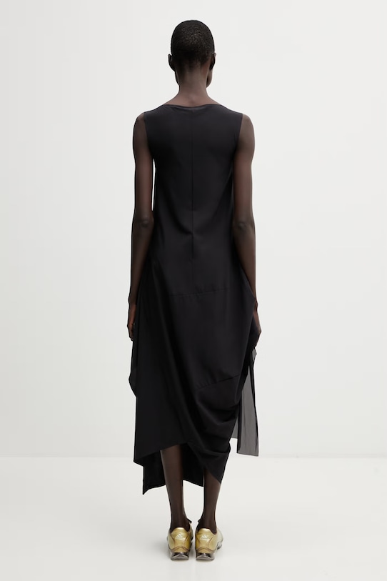 Odzież Y-3 MESH DRESS sukienka gładka KD1548 czarny