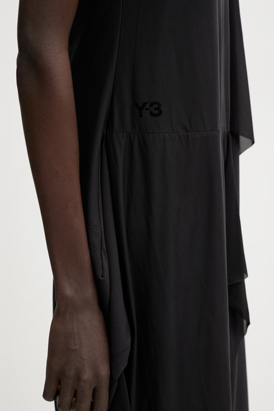 Y-3 MESH DRESS šaty hladké KD1548 černá
