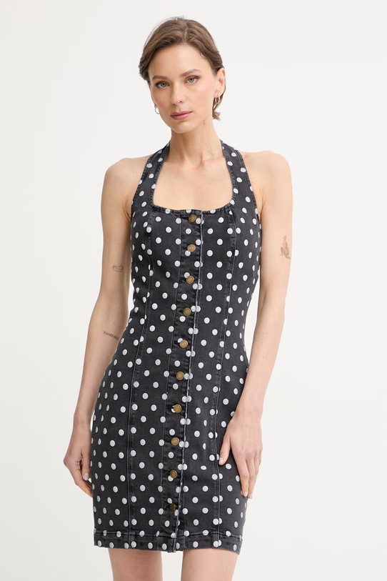 Guess sukienka jeansowa JOCELYN szary W6YKBI.D2302