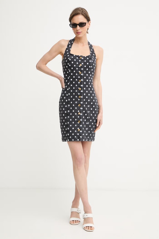 Guess sukienka jeansowa JOCELYN W6YKBI.D2302 szary SS26