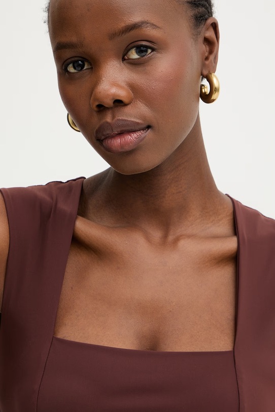 Patrizia Pepe sukienka brązowy 2A3010.JZ26