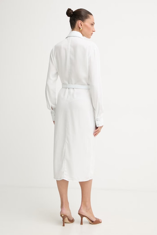 Odzież Patrizia Pepe sukienka z lyocellu 2A3014.D9A0 biały
