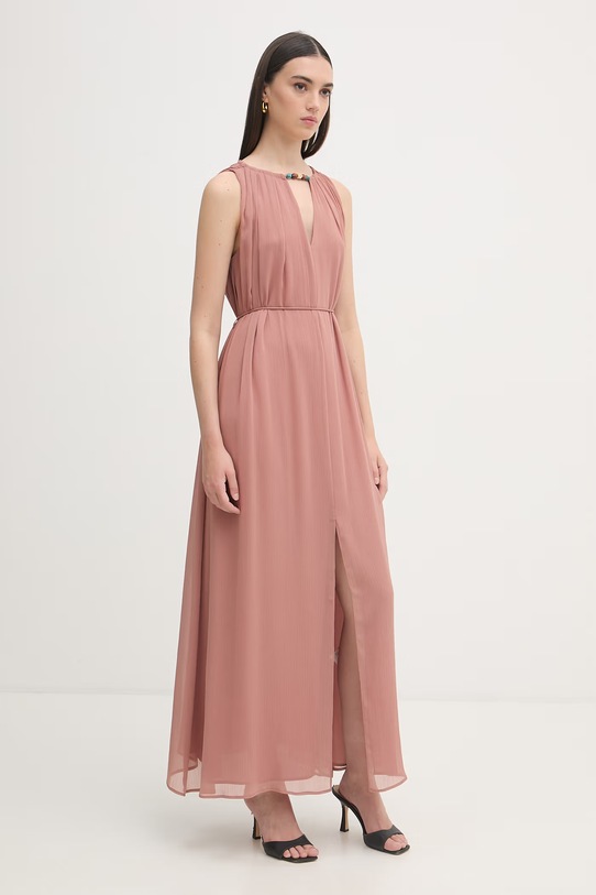 Patrizia Pepe sukienka 2A3024.A764 brązowy SS26