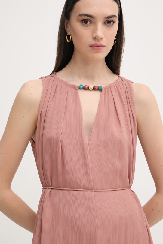 Patrizia Pepe sukienka brązowy 2A3024.A764