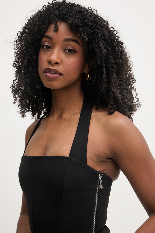 Patrizia Pepe sukienka syrenka czarny 2A3035.A737