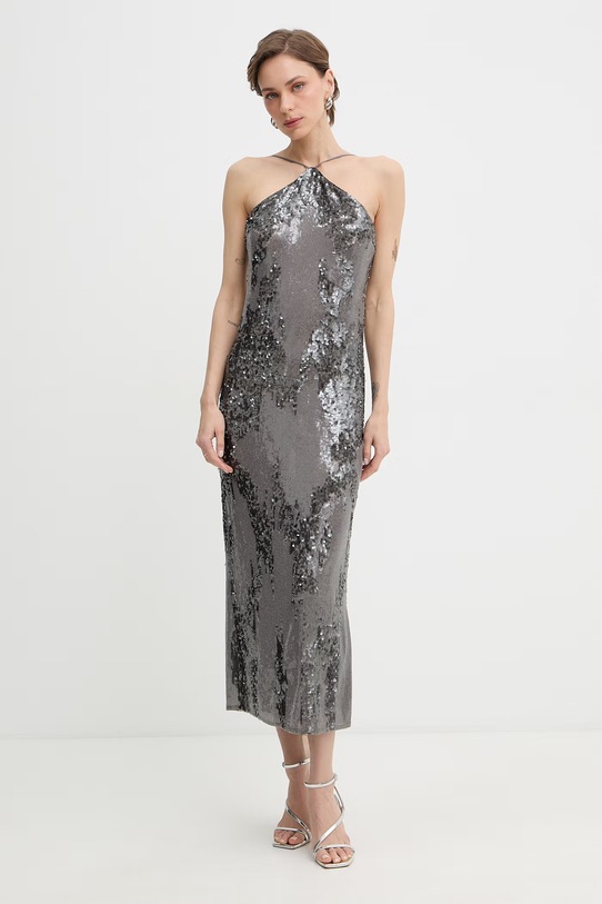 Patrizia Pepe sukienka 2A3039.J422 szary SS26