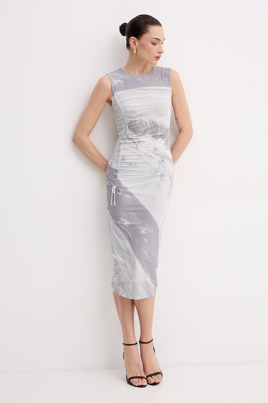 Patrizia Pepe sukienka 2A3052.J423 szary SS26