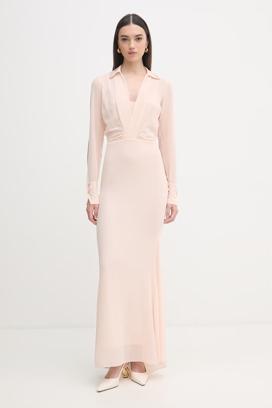 Patrizia Pepe sukienka beżowy 2A3059.AD08