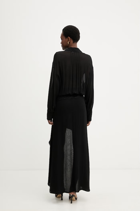 Odzież Patrizia Pepe sukienka z wiskozy 2A3063.A776 czarny