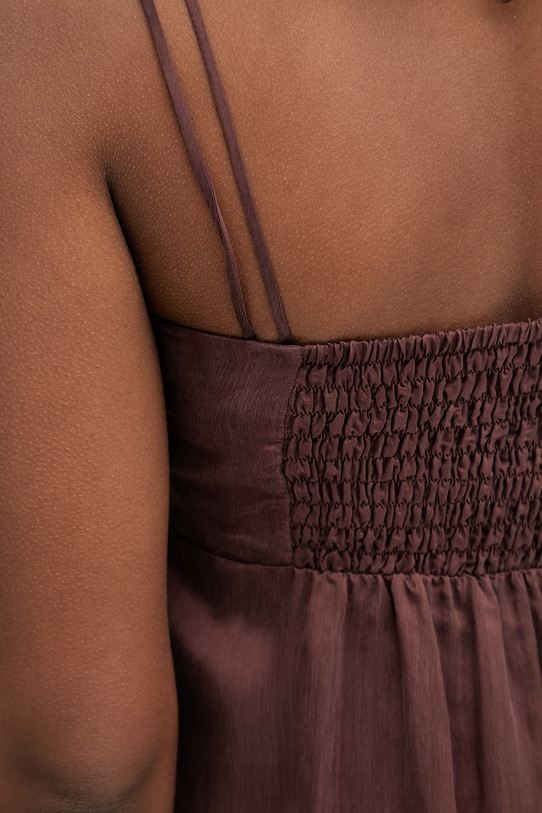 Patrizia Pepe sukienka z wiskozy 2C1713.A752 brązowy