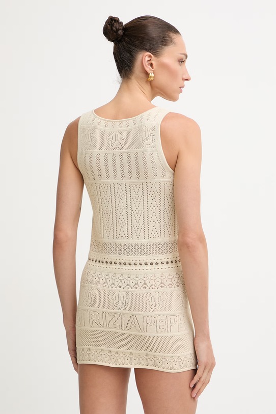 Odzież Patrizia Pepe sukienka 2K0383.K332L beżowy