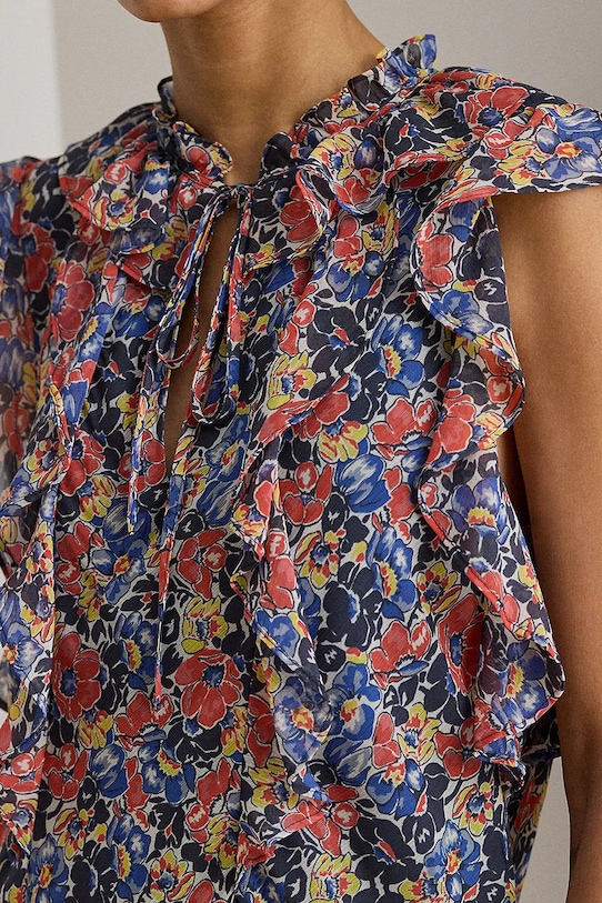 Lauren Ralph Lauren sukienka letnia bawełniana multicolor 200P08673