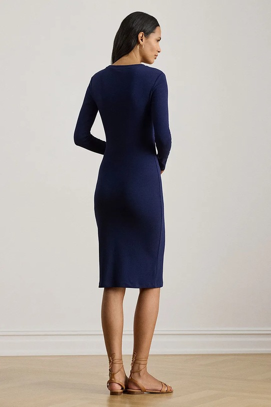 Lauren Ralph Lauren сукня з бавовною 200P09089 темно-синій SS26