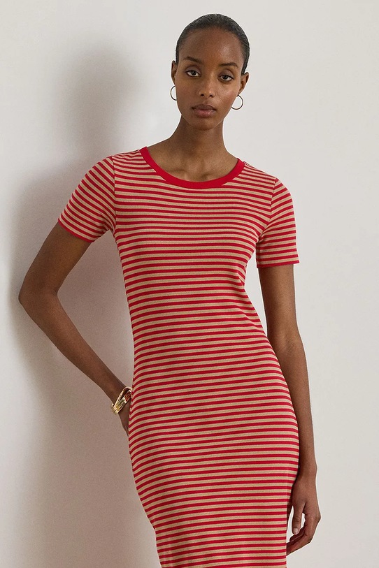 Odzież Lauren Ralph Lauren sukienka 200B21697 czerwony