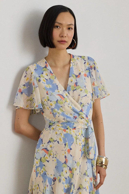 Oblačila Lauren Ralph Lauren obleka 200P13607 bež