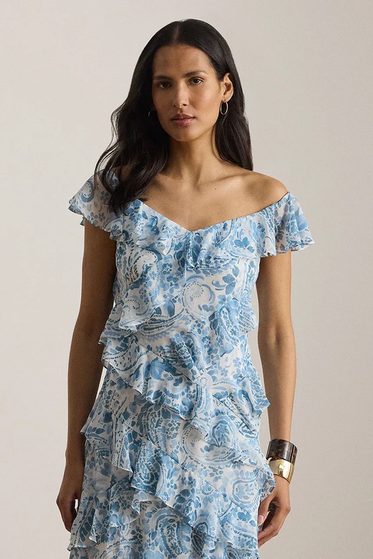 Ρούχα Lauren Ralph Lauren φόρεμα 253P11986 μπλε