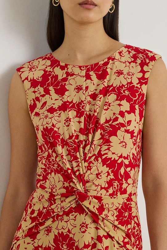 Lauren Ralph Lauren sukienka rozkloszowana czerwony 200P09092