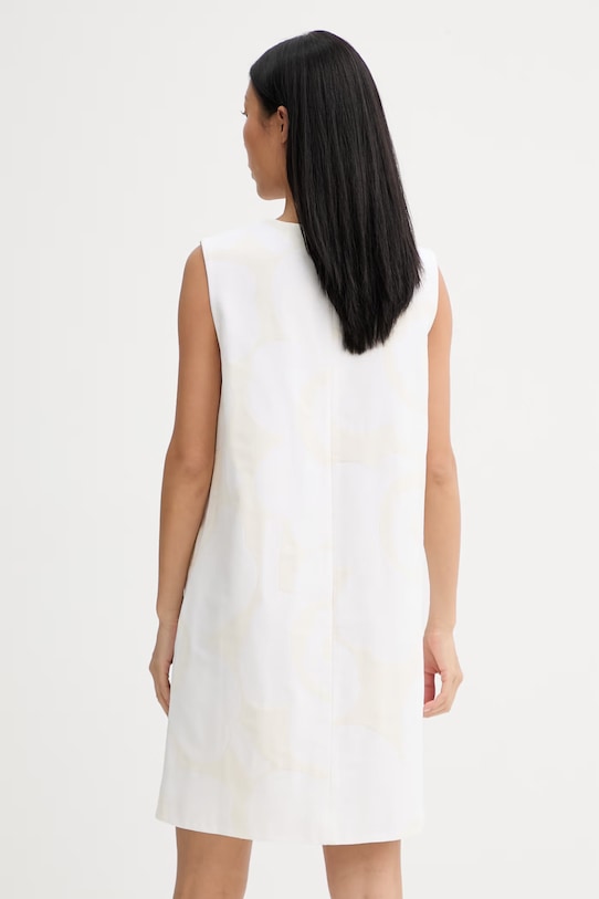Odjeća Marimekko haljina s pamukom 095137 bež