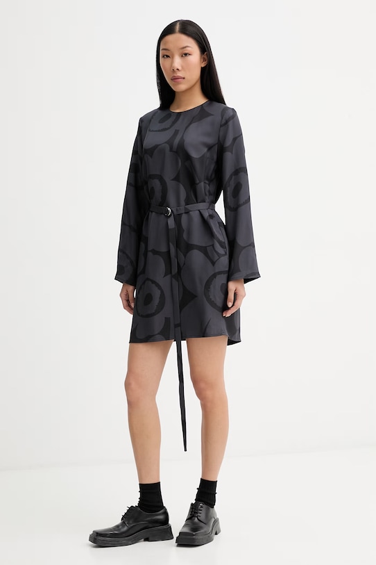 Marimekko haljina od viskoze 095132 crna SS26