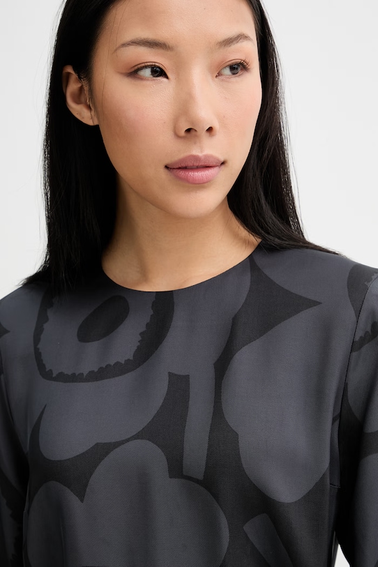 Marimekko haljina od viskoze crna 095132