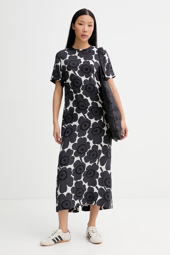 Marimekko ljetna haljina s lyocellom 095147 crna SS26