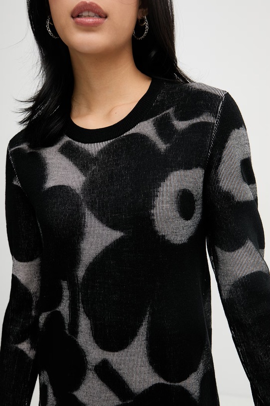 Marimekko šaty s vlnou 095020 čierna