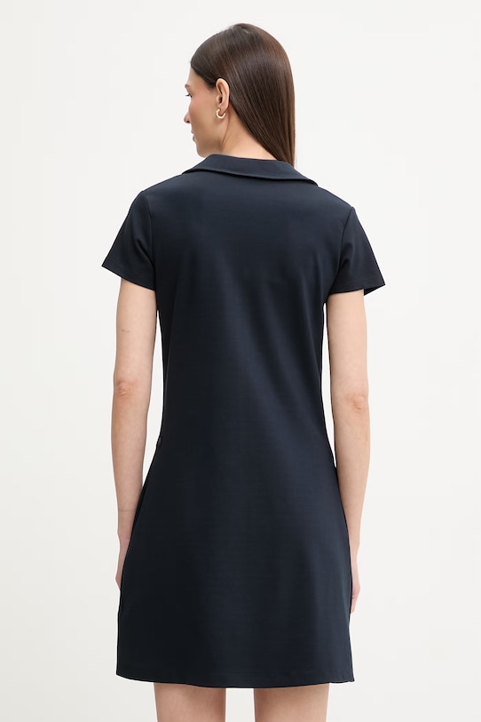 Odzież G-Star sukienka z wiskozą Soft sculpt fit flare D28665.E406 granatowy