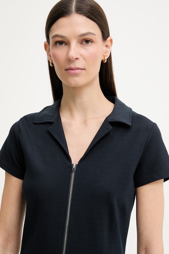 G-Star sukienka z wiskozą Soft sculpt fit flare granatowy D28665.E406