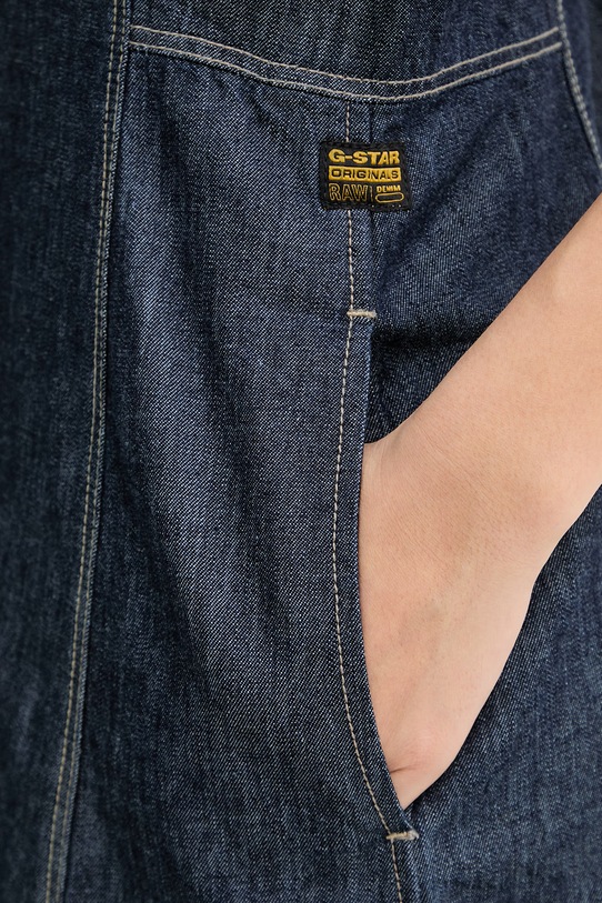G-Star šaty rifľové Short Flare tmavomodrá D29077.D539