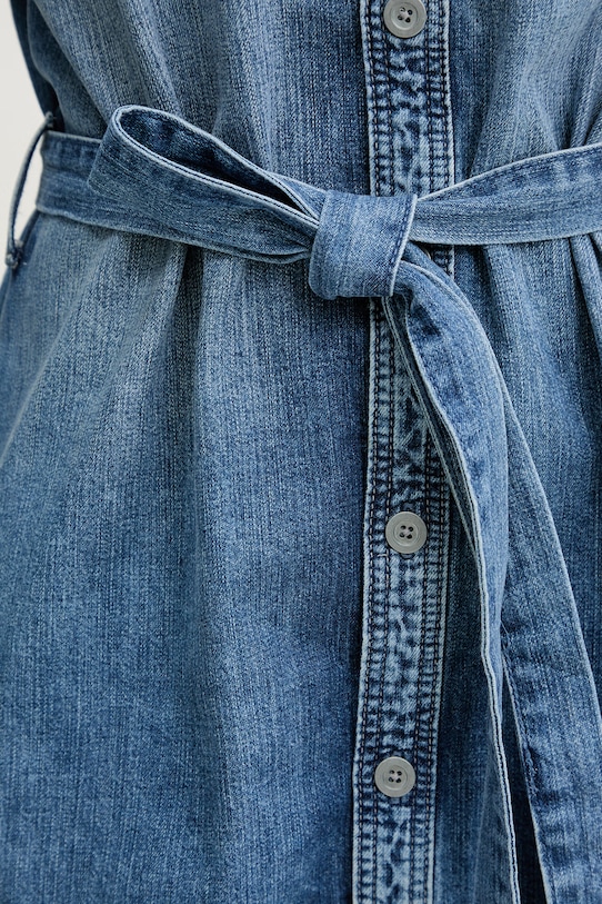 G-Star sukienka koszulowa jeansowa Shirt Belt D28497.D252 niebieski