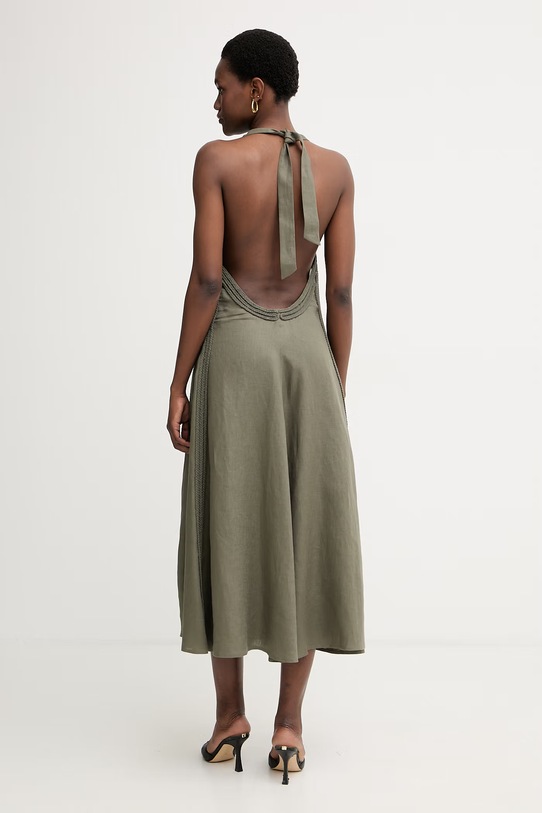 Одяг Max&Co. сукня лляна MCOCARABO 2616221015200 зелений