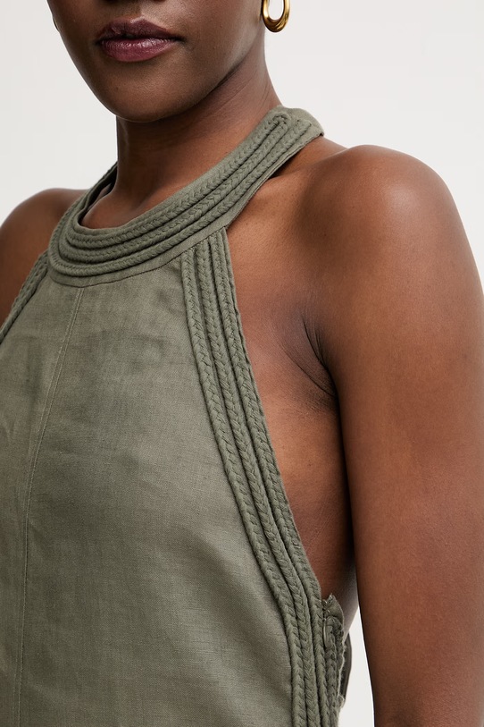 Max&Co. сукня лляна MCOCARABO 2616221015200 зелений