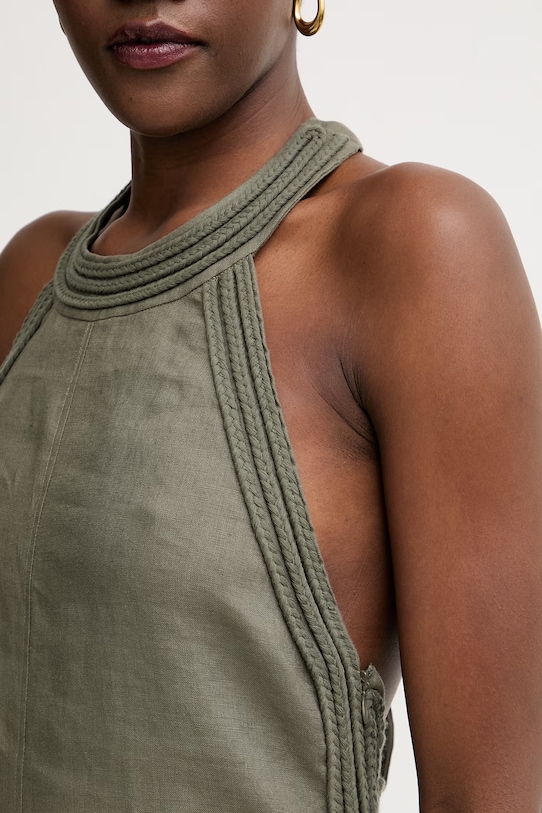 Max&Co. сукня лляна MCOCARABO 2616221015200 зелений