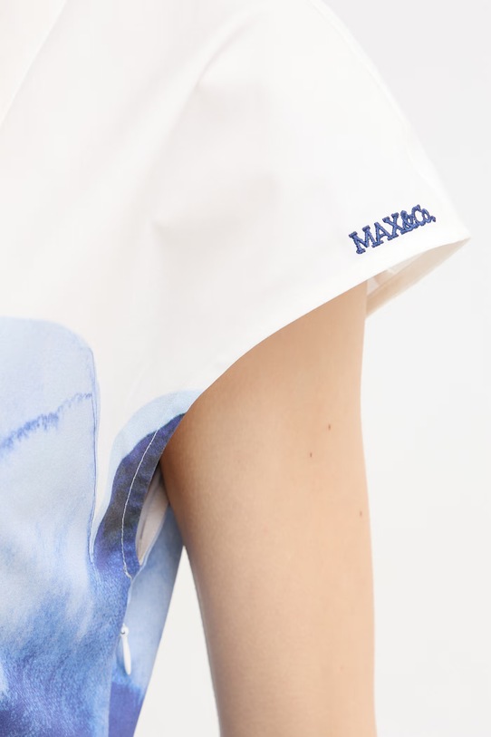 Max&Co. rochie de vară din bumbac MCOGIORNO 2616221064200 alb