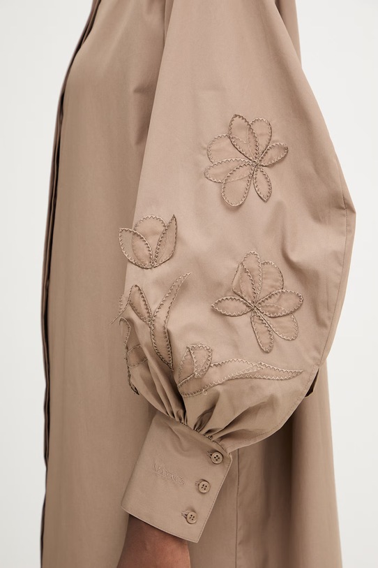 Bavlnené šaty MAX&Co. MCOSPORT 2616221113200 hnedá