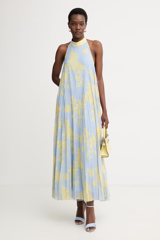 Max&Co. плиссированное платье MCOGALLO 2616621024200 голубой SS26