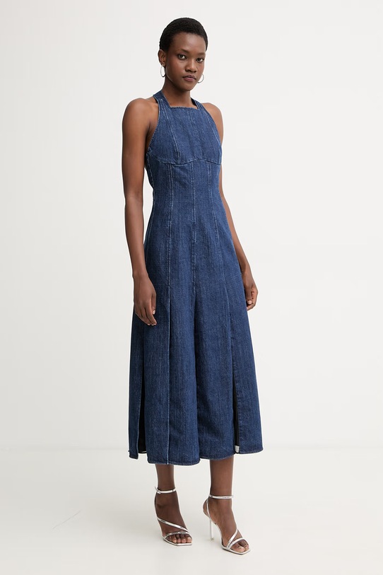 Max&Co. платье из денима MCLRIDENTE 2618221022200 тёмно-синий SS26